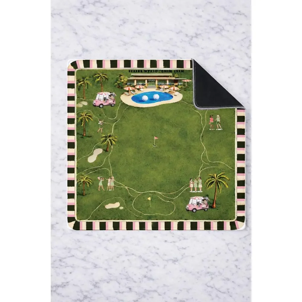 Girl Tribe Co - On the green golf mahjong mat 33